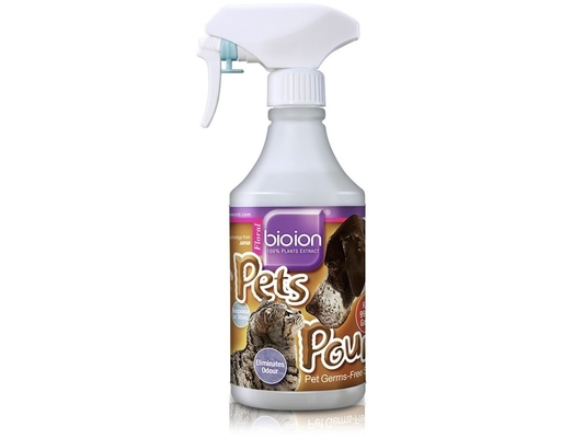 Chai Xịt Khử Mùi Và Sạch Khuẩn Pets Pounce Hương Floral Cho Mèo 500ml Bioion