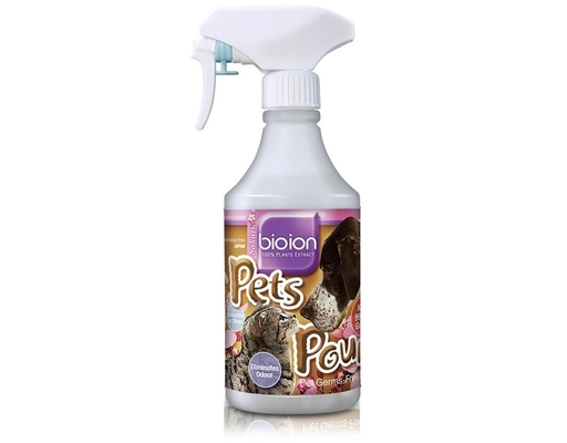 Chai Xịt Khử Mùi Và Sạch Khuẩn Pets Pounce Hương Sakura Cho Mèo 500ml Bioion