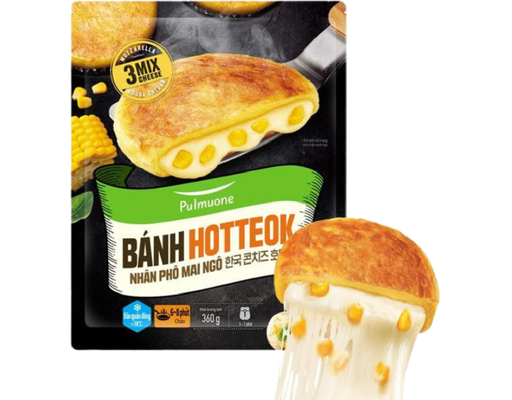 Bánh Hotteok Nhân Phô Mai Ngô 360g Pulmuone