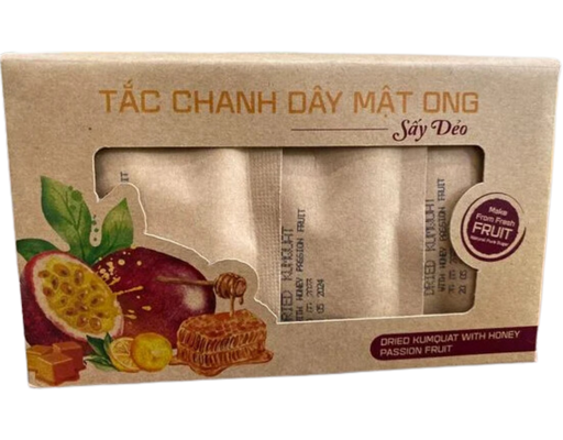Tắc Chanh Dây Mật Ong Sấy Dẻo 85g 123Farm