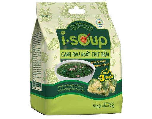 Gói 6 Viên Canh Rau Ngót Thịt Bằm 9g Isoup