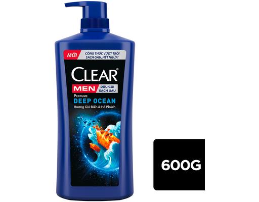 Dầu Gội Nước Hoa Sạch Gàu Perfume Deep Ocean 600g CLEAR MEN