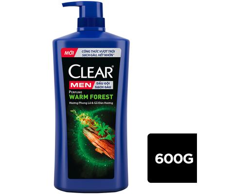 Dầu Gội Nước Hoa Sạch Gàu Perfume Warm Forest 600g CLEAR MEN