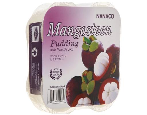 Lốc 4 Hũ Thạch Pudding Dừa Vị Sữa Chua Măng Cụt 108g Nanaco