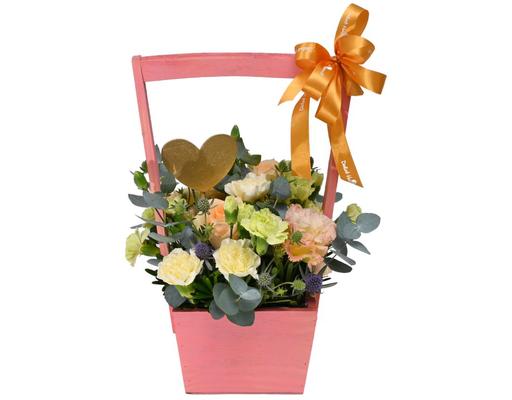 Giỏ Hoa Nụ Cười Việt Size L 300g Dalat Hasfarm
