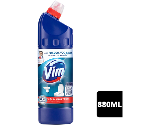 Nước Tẩy Bồn Cầu Diệt Khuẩn Xanh Biển 880ml VIM