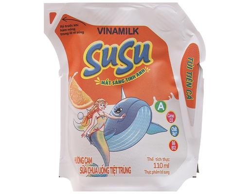 Sữa Chua Uống Susu Hương Cam 110ml Vinamilk