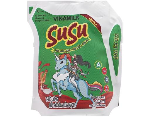 Sữa Socola Lúa Mạch Vinamilk Susu Túi 110ml Vinamilk