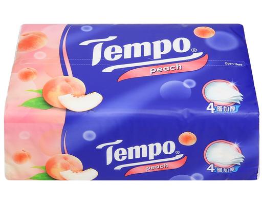 Khăn Giấy Gói Rút Hương Đào 4 Lớp 90 Tờ Tempo