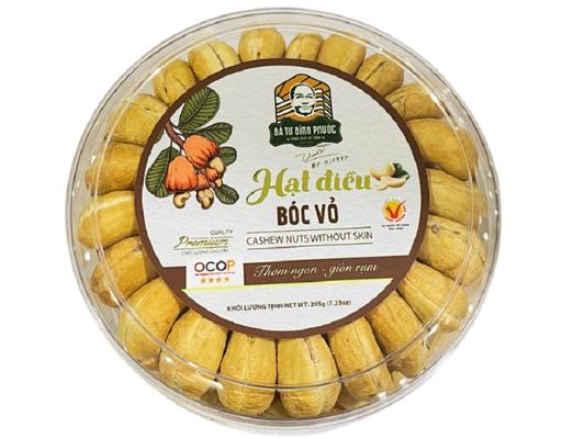 Hạt Điều Xếp Bóc Vỏ Premium Hộp 205g Bà Tư Bình Phước