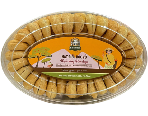 Hạt Điều Bóc Vỏ Muối Hồng Himalaya 305g Bà Tư Bình Phước
