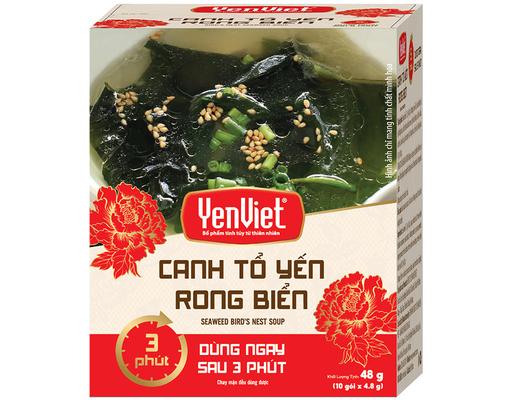 Hộp 10 Gói Canh Tổ Yến Rong Biển 4.8g Yến Việt