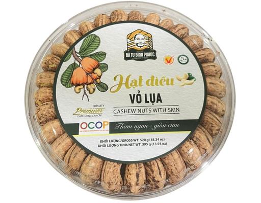 Hạt Điều Xếp Vỏ Lụa Premium Hộp 395g Bà Tư Bình Phước