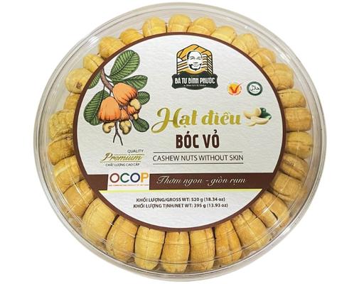 Hạt Điều Xếp Bóc Vỏ Premium Hộp 395g Bà Tư Bình Phước