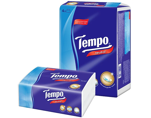 Lô 4 Gói Khăn Giấy Rút Không Mùi 4 Lớp 90 Tờ Tempo