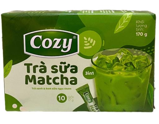 Hộp 10 Gói Trà Sữa Matcha 3In1 17g Cozy