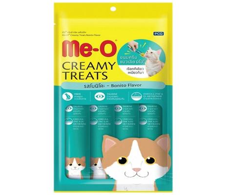 Thức Ăn Dạng Sốt Cho Mèo Creamy Treats Vị Cá Ngừ - 60g (4 Gói x 15g) Me-O