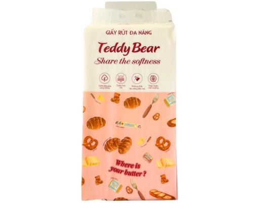 Khăn Giấy Rút Đáy 4 Lớp 1280 Tờ Teddy Bear