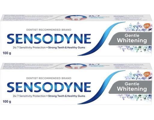 Lô 2 Kem Đánh Răng Trắng Sáng Gentle Whitening 100g + Khuyến Mãi Sensodyne