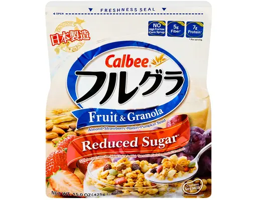 Ngũ Cốc Trái Cây Ít Đường 425g Calbee