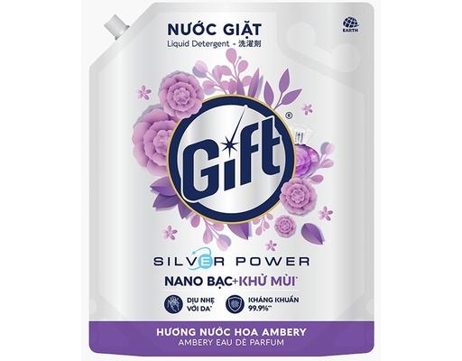 Nước Giặt Nano Bạc Khử Mùi Hương Nước Hoa Ambery 3.6kg Gift