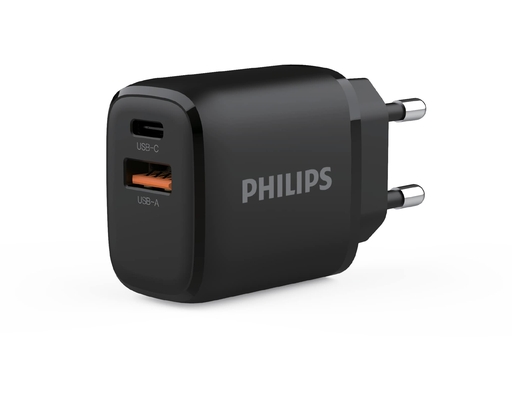 Củ Sạc Nhanh DLP4327CB PD25W QC3.0 Màu Đen Philips