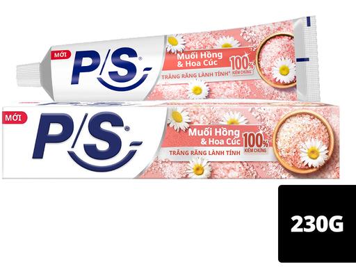 Kem Đánh Răng Trắng Răng Muối Hồng & Hoa Cúc 230g P/S