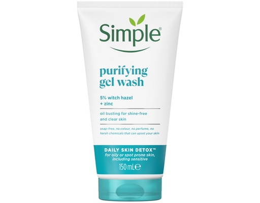 Gel Rửa Mặt Giảm Bóng Nhờn Purifying Gel Wash 150ml Simple