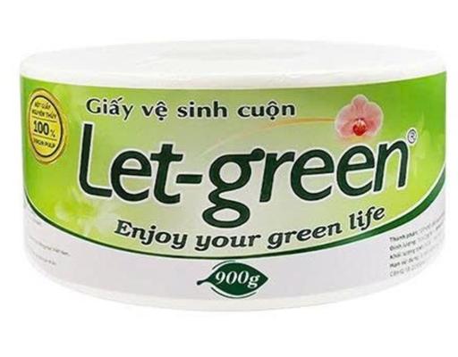 Giấy Vệ Sinh Cuộn Lớn 2 Lớp 900g Let-green