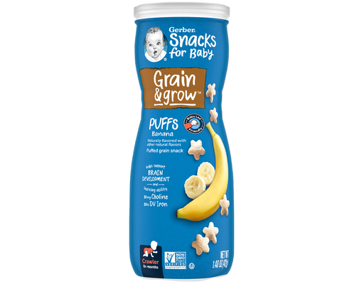 Bánh Ăn Dặm Puffs Vị Chuối 42g Gerber