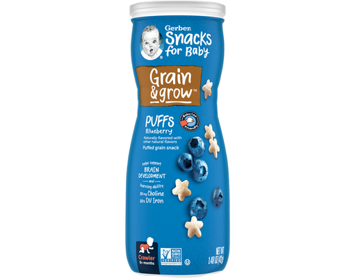 Bánh Ăn Dặm Puffs Vị Việt Quất 42g Gerber
