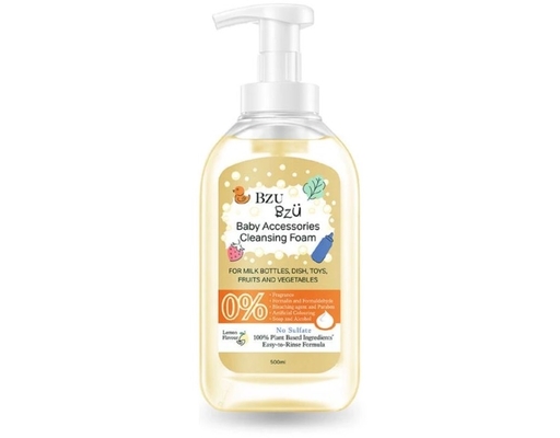 Nước Rửa Bình Sữa Và Đồ Dùng Em Bé Hương Chanh 500ml BZU BZU