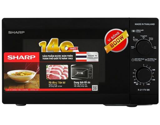 Lò Vi Sóng R-211TV-BK 21L Màu Đen Sharp
