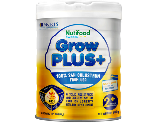 Sữa Bột GrowPLUS+ Vàng Sữa Non Cho Trẻ Trên 2 Tuổi 800g Nutifood