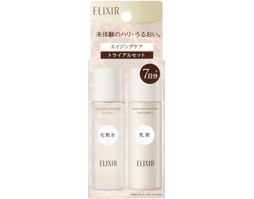 Set Nước Dưỡng Và Sữa Dưỡng Cân Bằng Da Bouncing Trial Set 2 AA Elixir