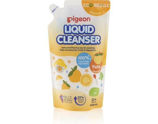 Nước Rửa Bình Sữa Hương Yuzu Túi Refill 650ml Pigeon