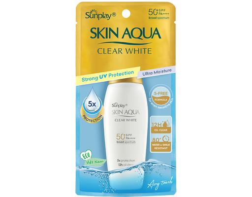 Sữa Chống Nắng Dưỡng Da Sáng Mịn Clear White SPF50+ PA++++ 55g Sunplay