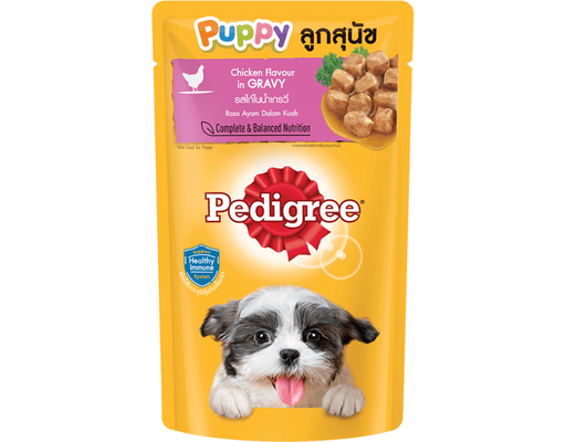 Thức Ăn Cho Chó Con Vị Gà Nấu Sốt 130g Pedigree
