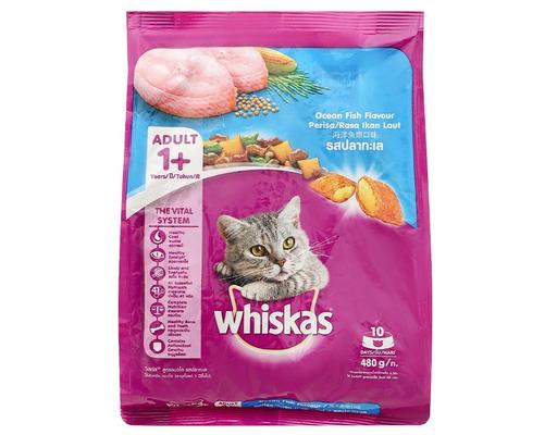 Thức Ăn Cho Mèo Trưởng Thành Vị Cá Biển Adult Cat Ocean Fish 480g Whiskas