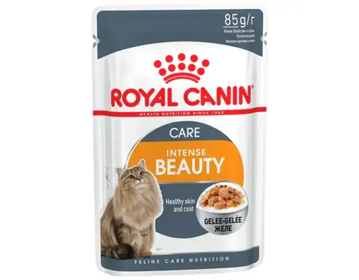 Pate Cho Mèo Chăm Sóc Lông Khỏe Đẹp Intense Beauty Jelly RC207920 85g Royal Canin