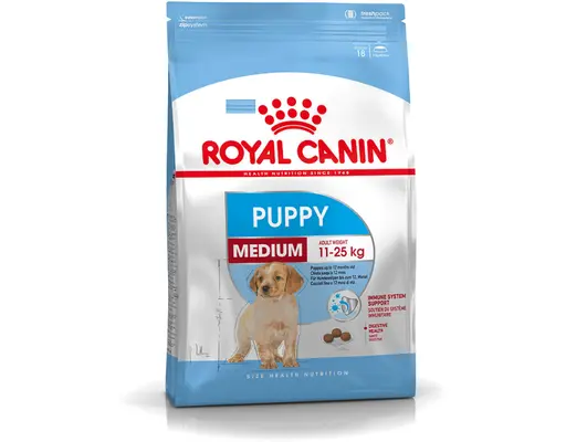 Thức Ăn Dạng Hạt Cho Chó Con Cỡ Vừa Medium Puppy 10kg Royal Canin