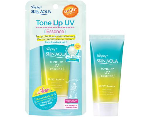 Tinh Chất Chống Nắng Hiệu Chỉnh Sắc Da Skin Aqua Tone Up Essence Mint Green SPF50+ PA++++ 50g Sunplay