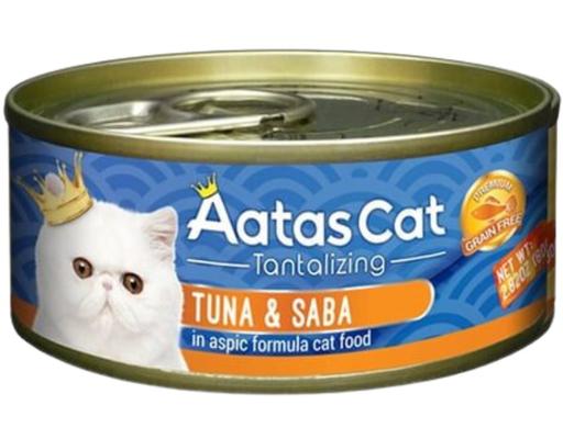 Sốt Thưởng Cho Mèo Vị Cá Ngừ Và Cá Saba 80g Aatas