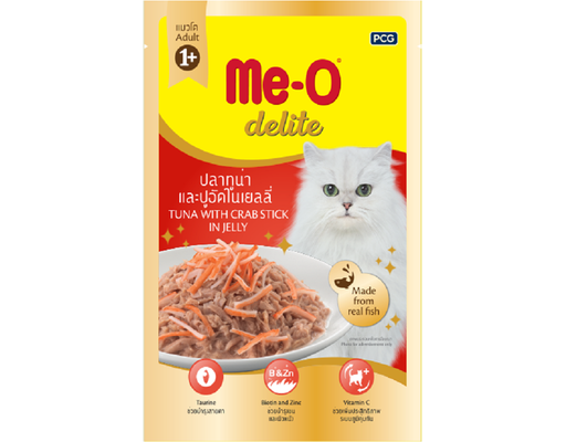 Pate Cho Mèo Trưởng Thành Delite Vị Cá Ngừ & Thanh Cua 70g Me-O