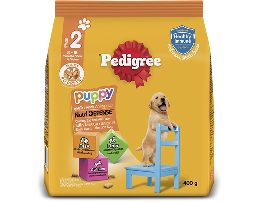 Thức Ăn Dạng Hạt Cho Chó Con Vị Gà Và Trứng 400g Pedigree