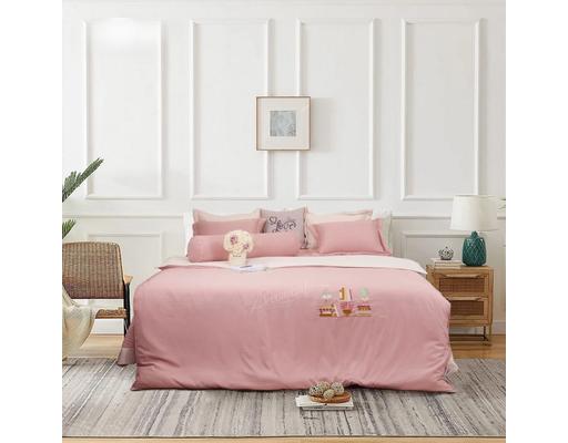 Bộ Ga Chun Chần Kèm Chăn Phong Cách Thêu 160x200cm Dreamland