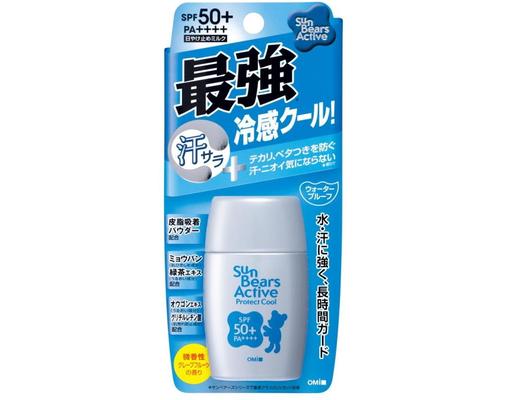 Kem Chống Nắng Chống Thấm Nước Lâu Trôi Sun Bears Active Protect Milk Cool SPF50+PA++++ 30g Omi Brotherhood