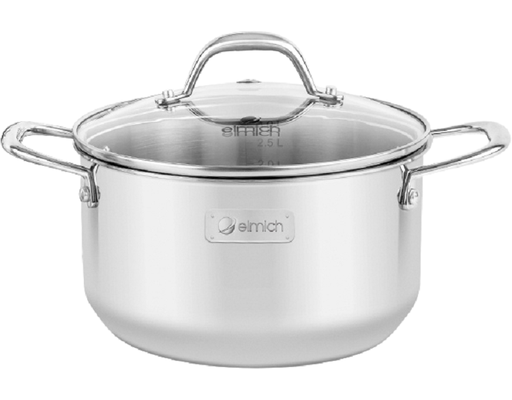 Nồi Inox Liền Khối Trimax Eco EL-3996 Size 26cm Elmich