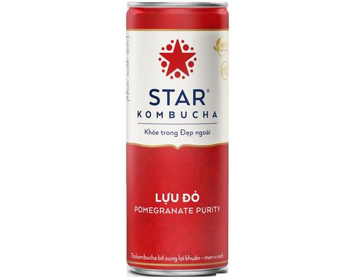 Trà Lên Men Bổ Sung Lợi Khuẩn Vị Lựu Đỏ - Pomegranate Purity 250ml Star Kombucha