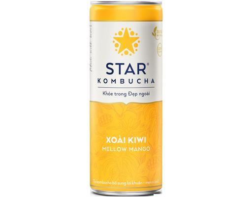 Trà Lên Men Bổ Sung Lợi Khuẩn Vị Xoài Kiwi - Mellow Mango 250ml Star Kombucha